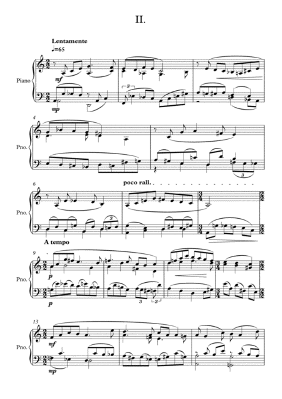 SONATINA nº1 For Piano Solo-Danilo Lamas Piano Solo scores gallery preview page 4