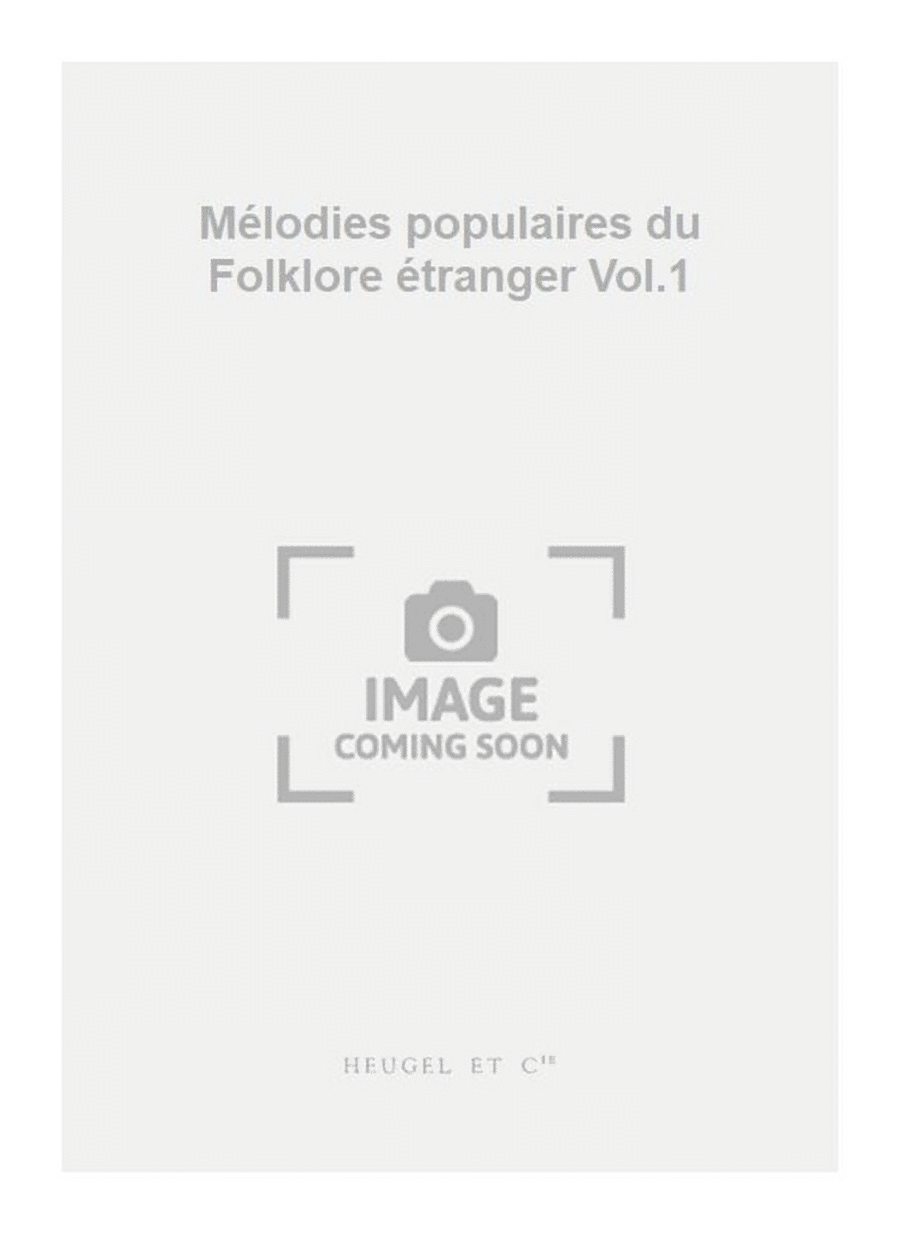 Mélodies populaires du Folklore étranger Vol.1 Unison Choir scores gallery preview page 1