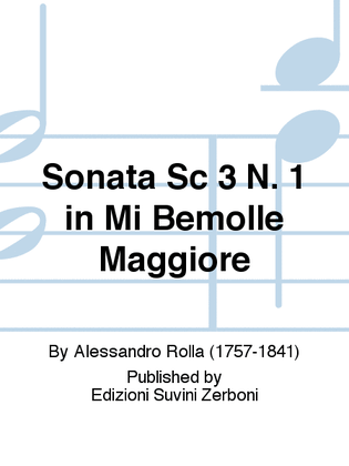 Sonata Sc 3 N. 1 in Mi Bemolle Maggiore