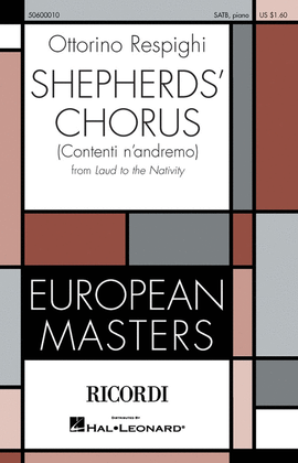 Book cover for Shepherd's Chorus (Contenti n'andremo)