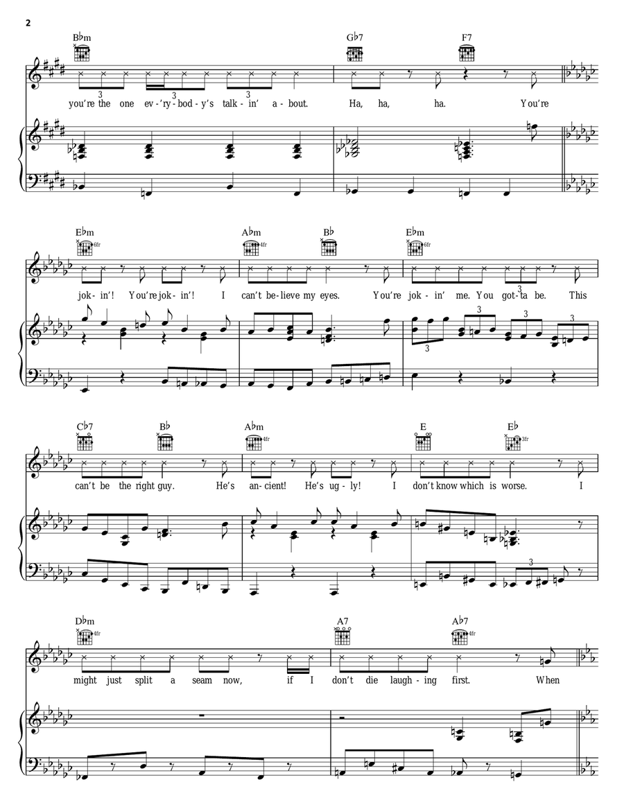 Oogie Boogie's Song (from The Nightmare Before Christmas) Piano, Vocal, Guitar scores gallery preview page 2