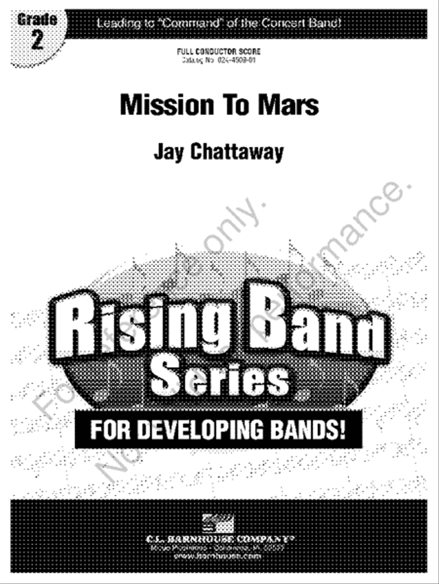 Mission To Mars Concert Band scores gallery preview page 2