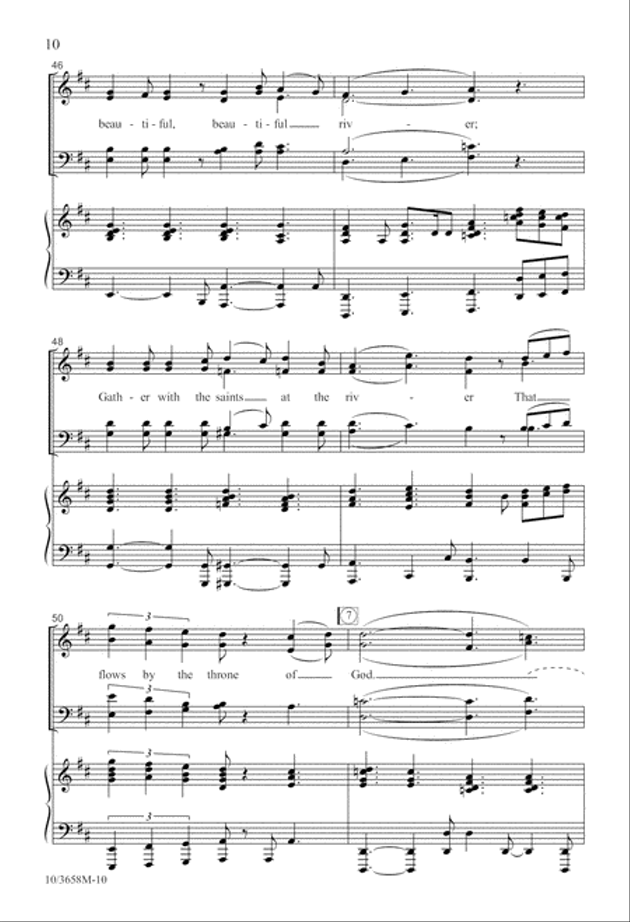 We Will Gather at the River 4-Part scores gallery preview page 11