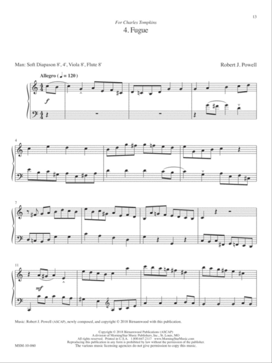 Fugue Organ scores gallery preview page 1