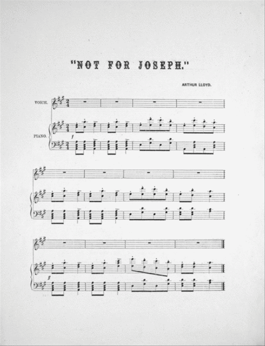 Not For Joseph Voice scores gallery preview page 2