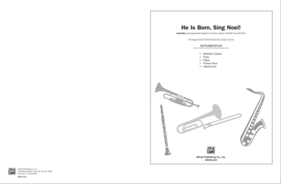 He Is Born, Sing Noel! Choir scores gallery preview page 1