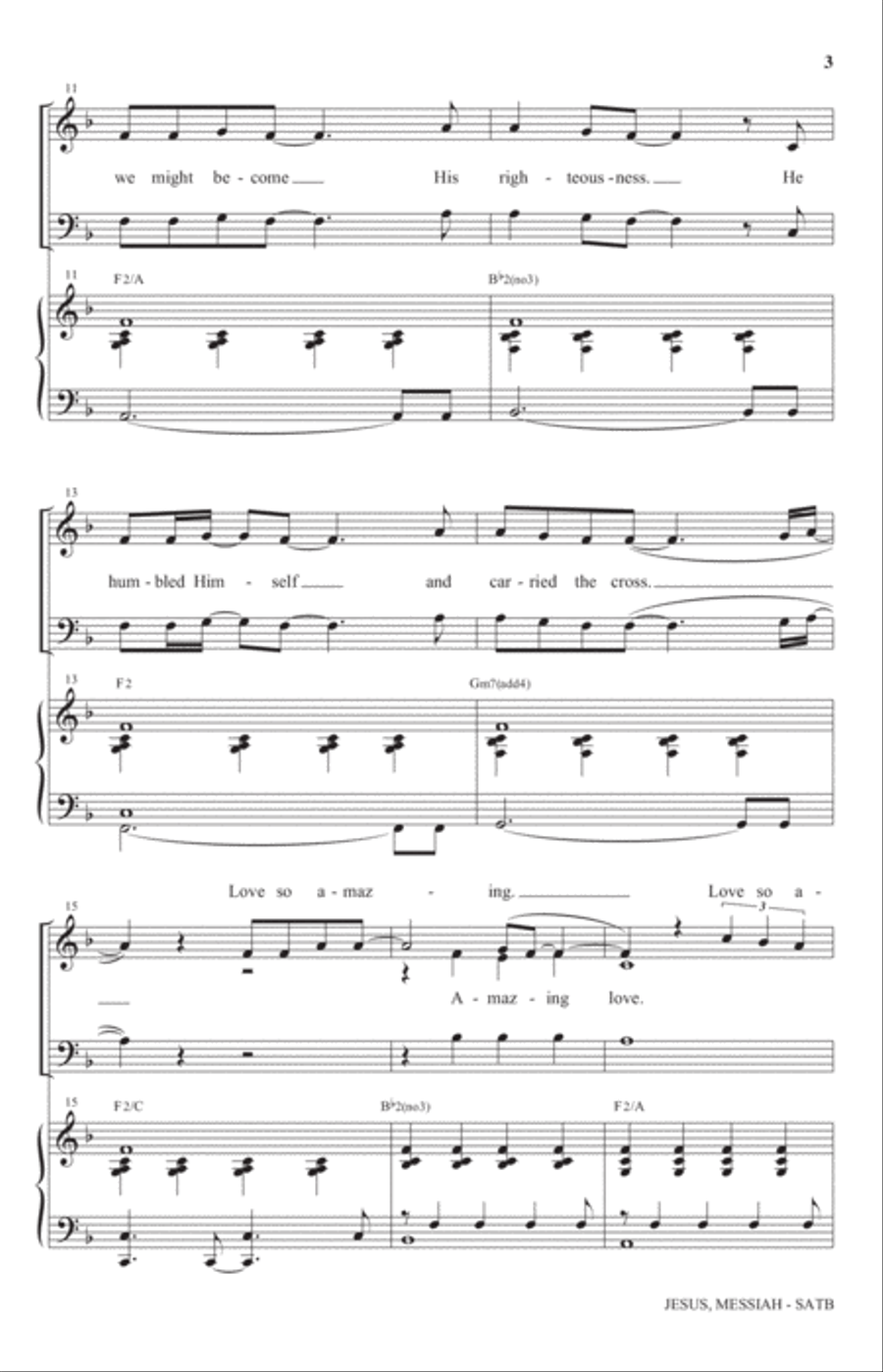 Jesus Messiah Jesus Messiah 4-Part scores gallery preview page 2