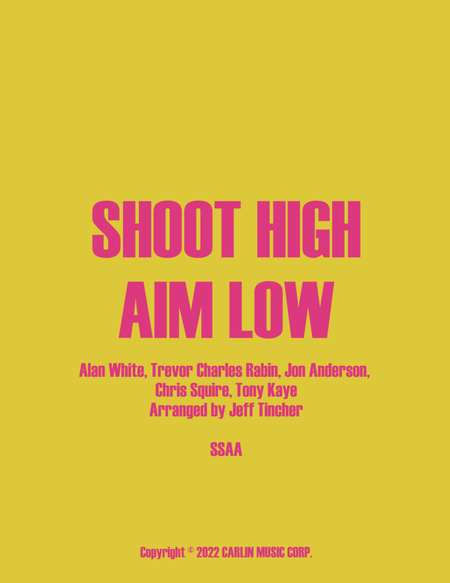 Shoot High Aim Low image number null