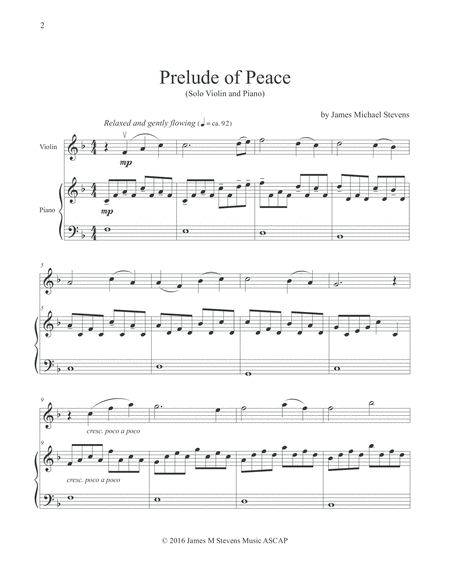 Prelude of Peace - Solo Violin & Piano image number null