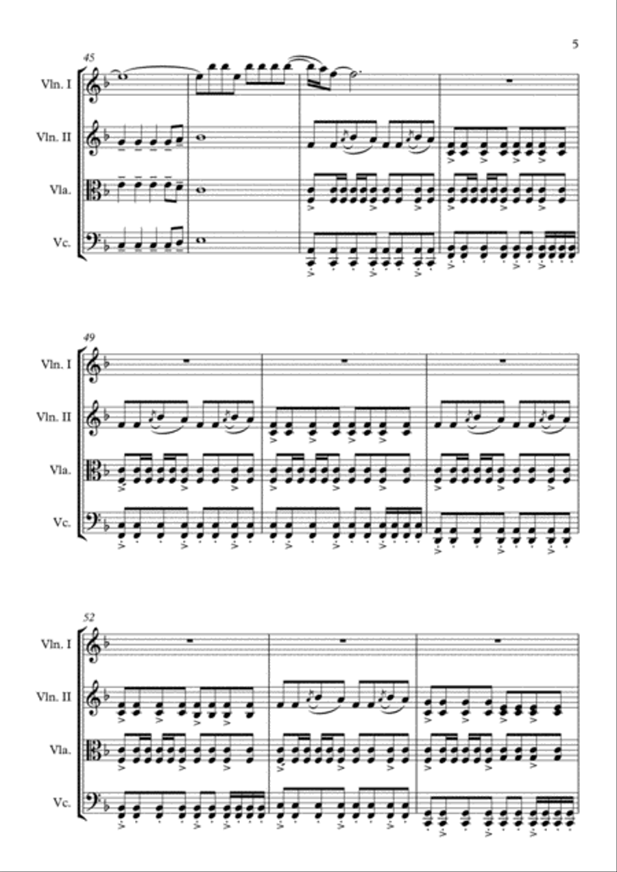The Scientist String Quartet scores gallery preview page 5