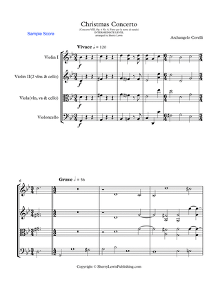 CHRISTMAS CONCERTO - STRING TRIO - Concerto VIII Op. 6 No. 8, Fatto per la notte di natale, Complete