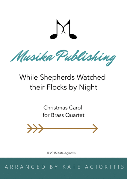 While Shepherds Watched their Flocks by Night - Brass Quartet image number null
