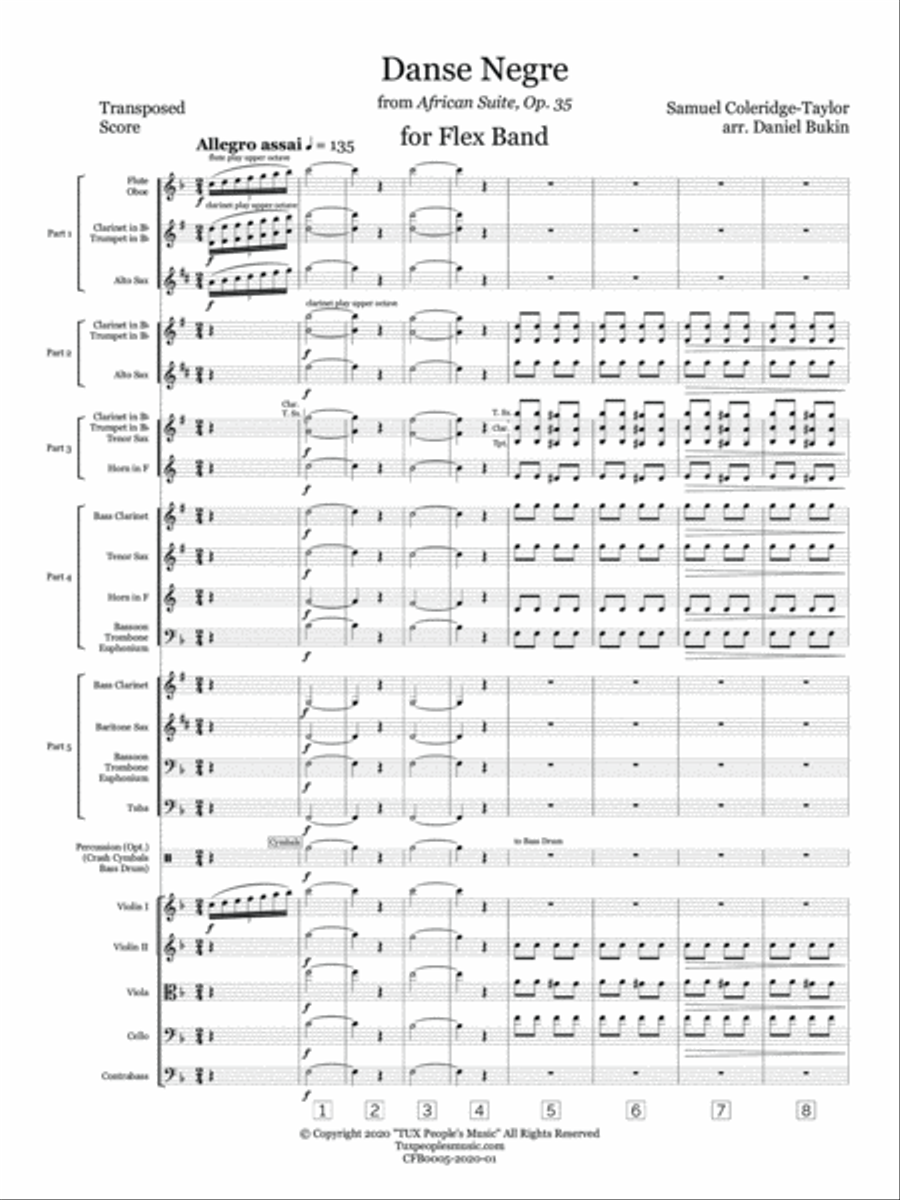 Danse Negre: African Suite, Op.35 Concert Band scores gallery preview page 4