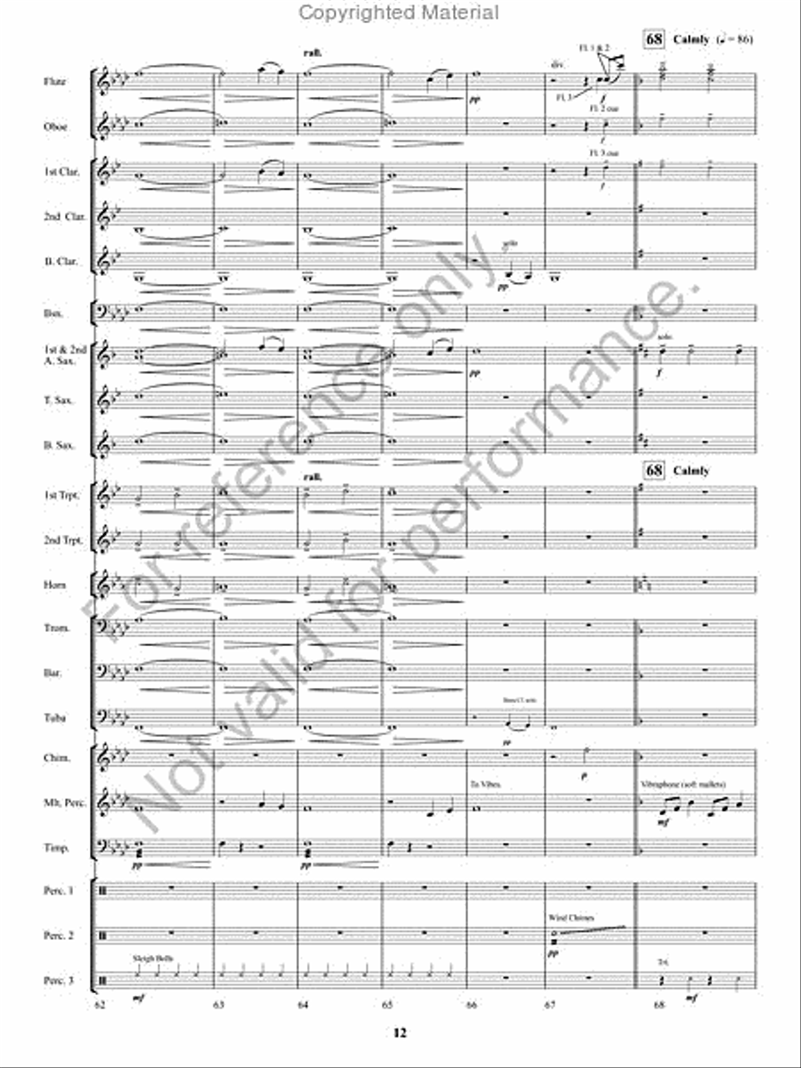 Kennesaw Mountain Celebration Concert Band scores gallery preview page 11
