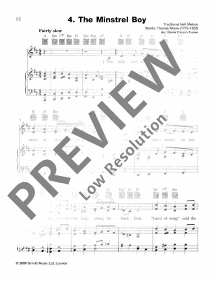 Best of Folk Songs Voice scores gallery preview page 13