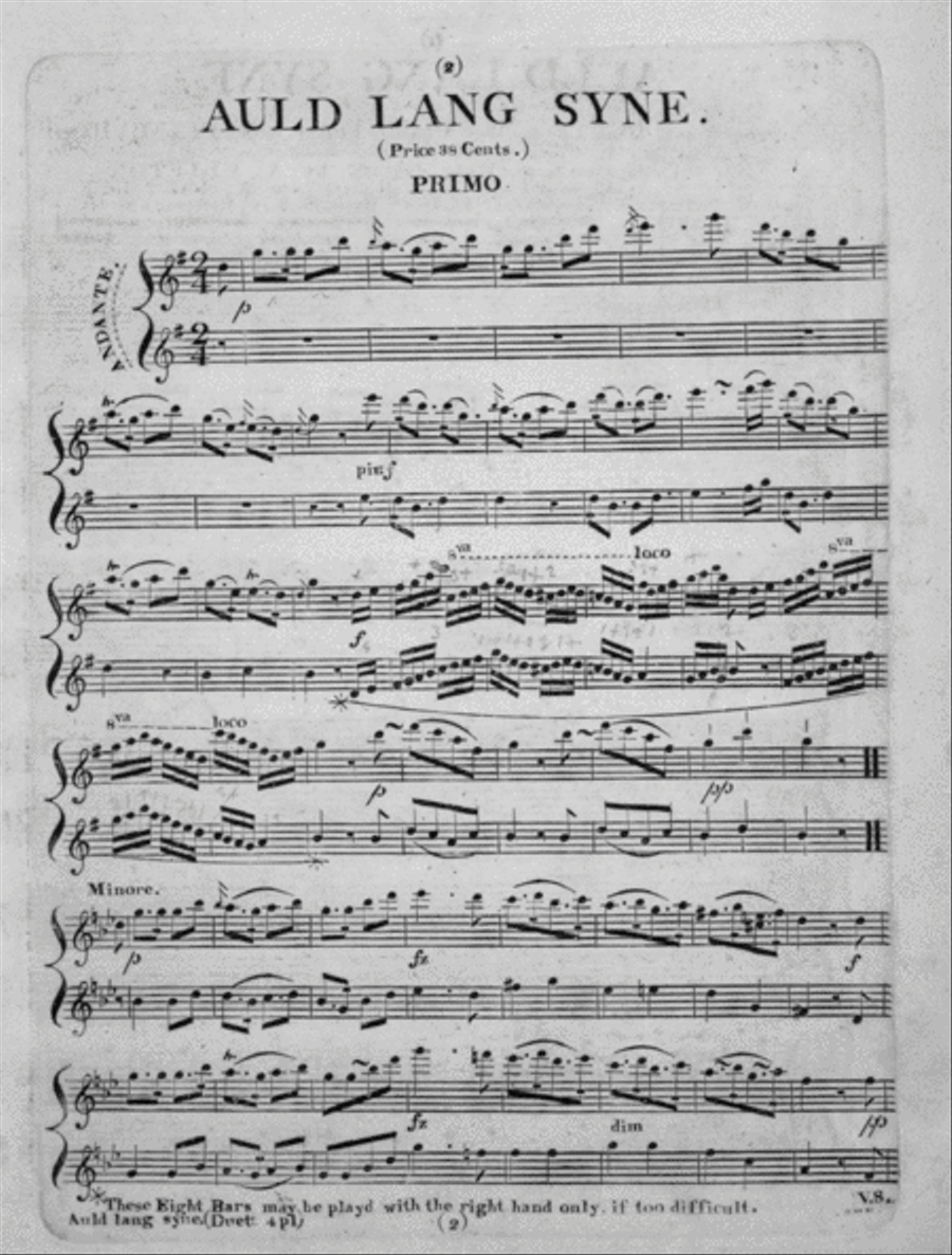 Auld Lang Syne Harp scores gallery preview page 2