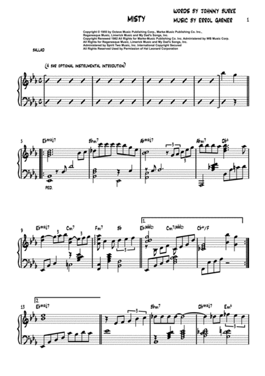 Jazz Standards for piano (arr. W.Y. Shan) Vol 1