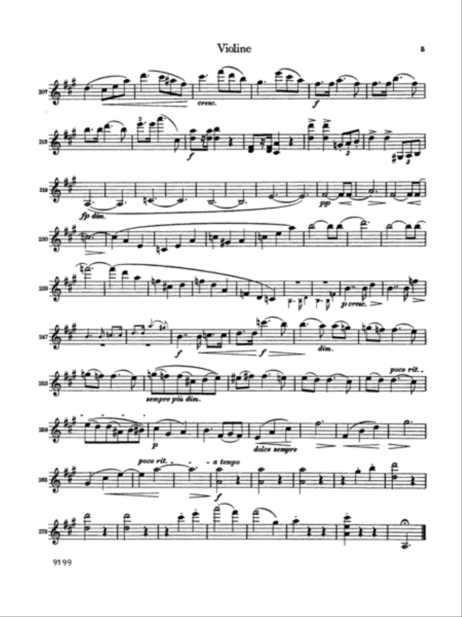 Brahms: Sonata in A Major, Op. 100 Violin scores gallery preview page 5