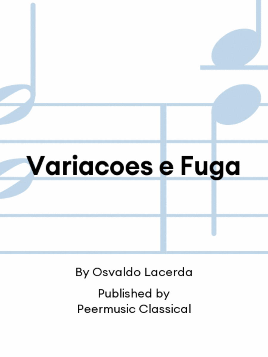 Variacoes e Fuga Woodwind Quintet scores gallery preview page 1