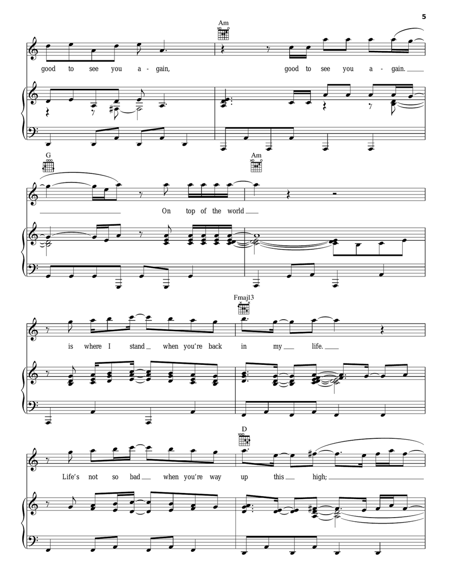 Moonshine Piano, Vocal, Guitar scores gallery preview page 5