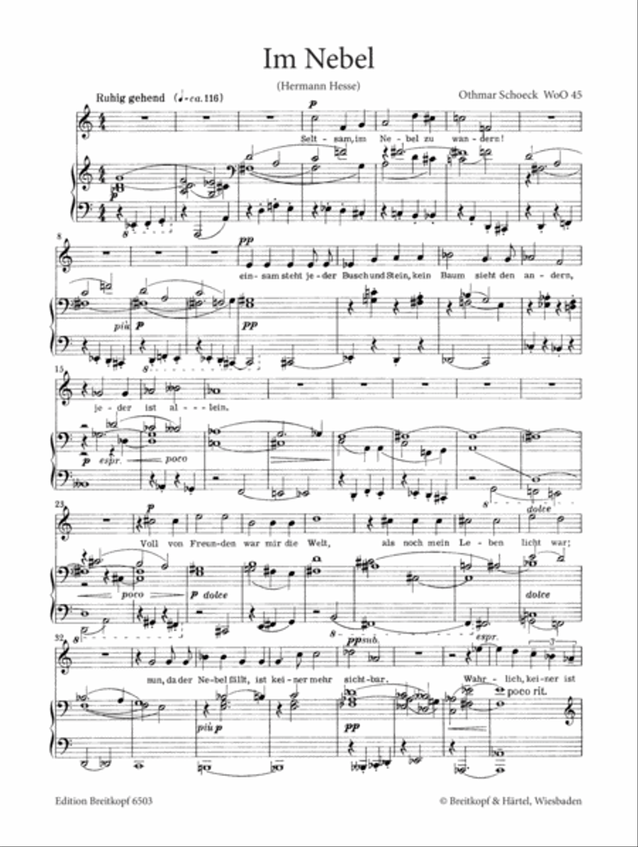 Im Nebel Voice Solo scores gallery preview page 2