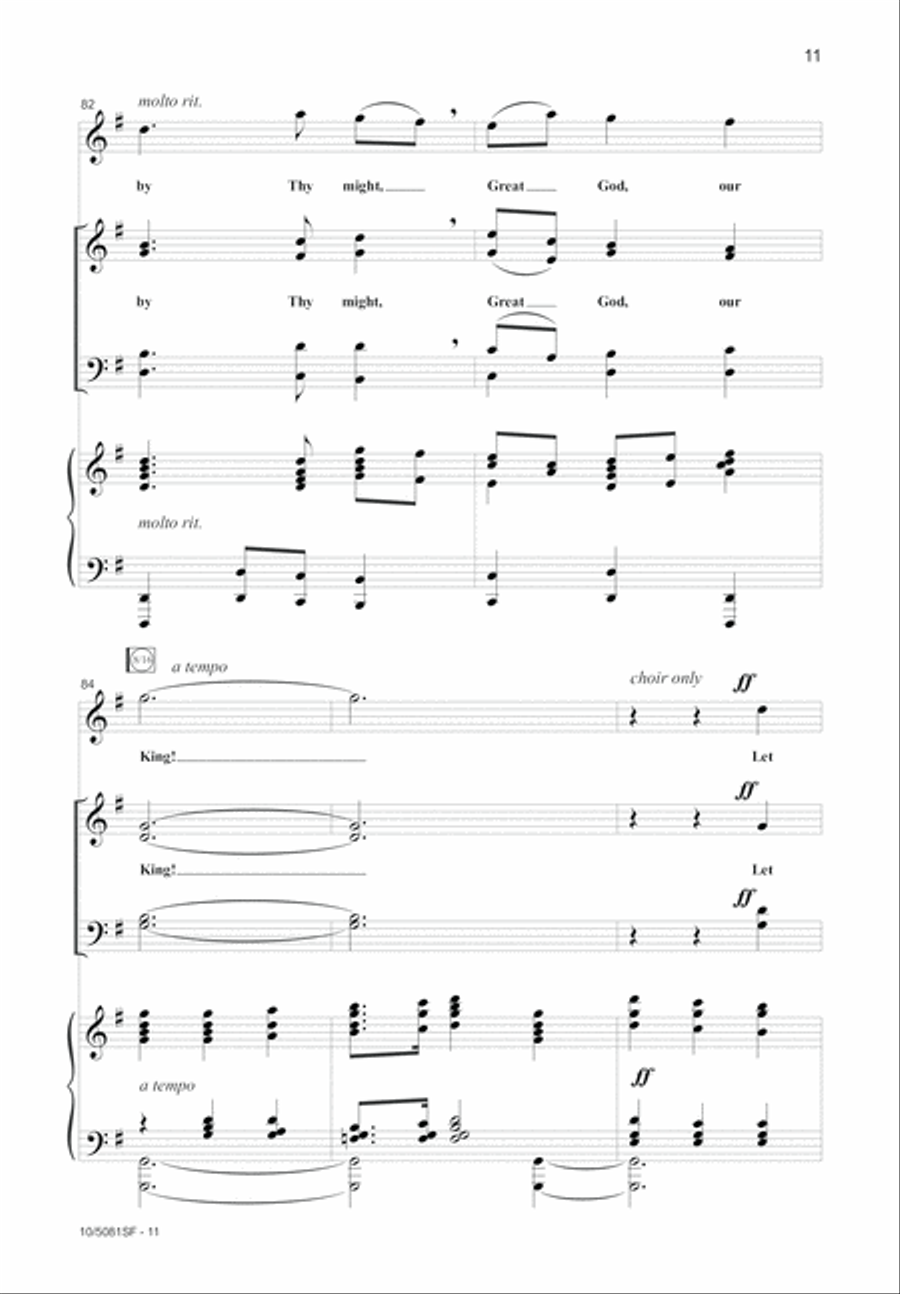 My Country, 'Tis of Thee 4-Part scores gallery preview page 11