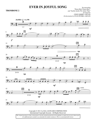Ever In Joyful Song - Trombone 2