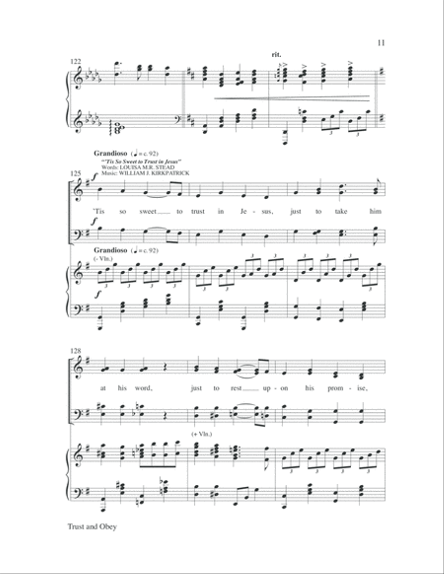 Trust and Obey 4-Part scores gallery preview page 12