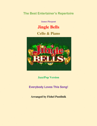 Book cover for "Jingle Bells"-Jazz/Pop Version for Cello & Piano
