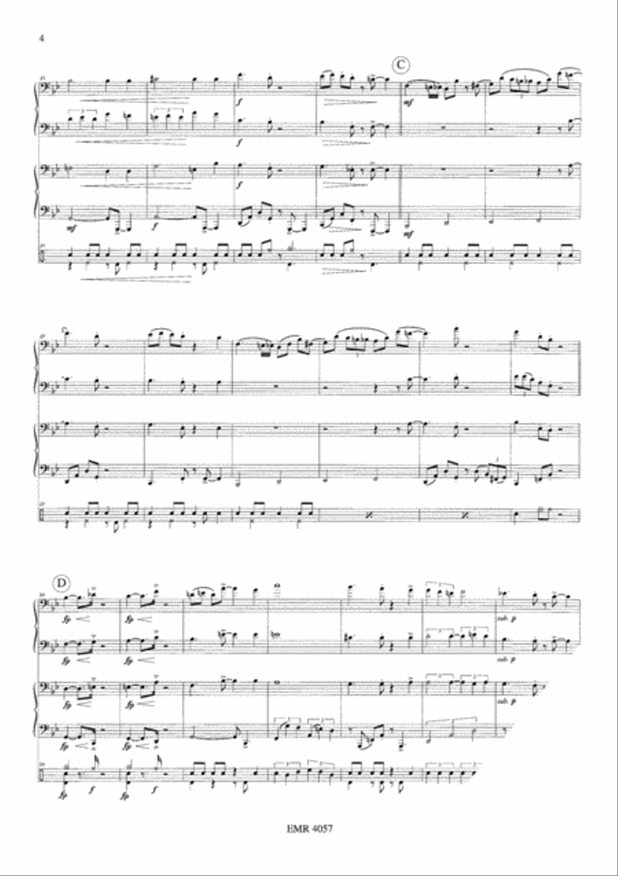 For Heaven's Sake For Heaven's Sake Tuba Quartet scores gallery preview page 5
