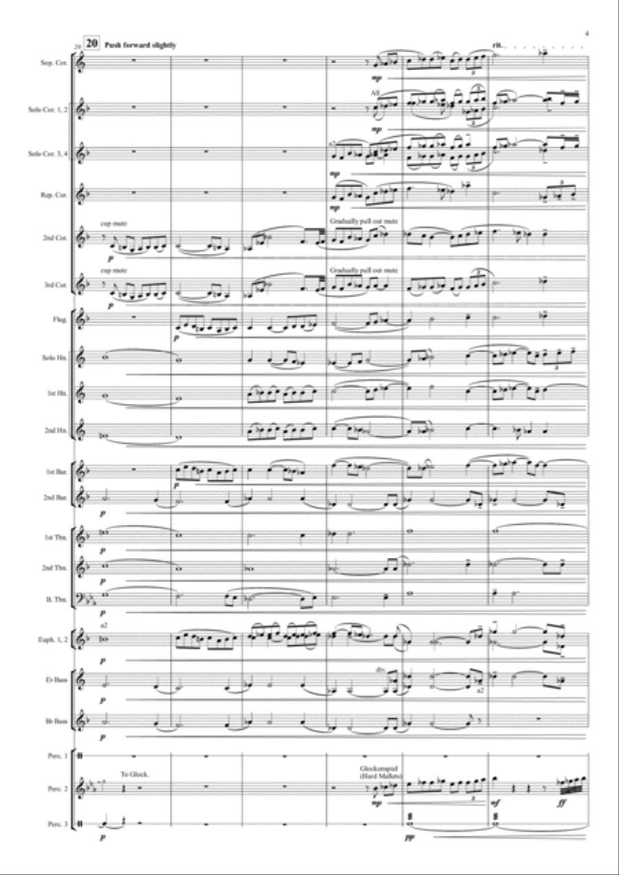 Ghost Dances (Wounded Knee, 1890) for Brass Band Brass Band scores gallery preview page 5