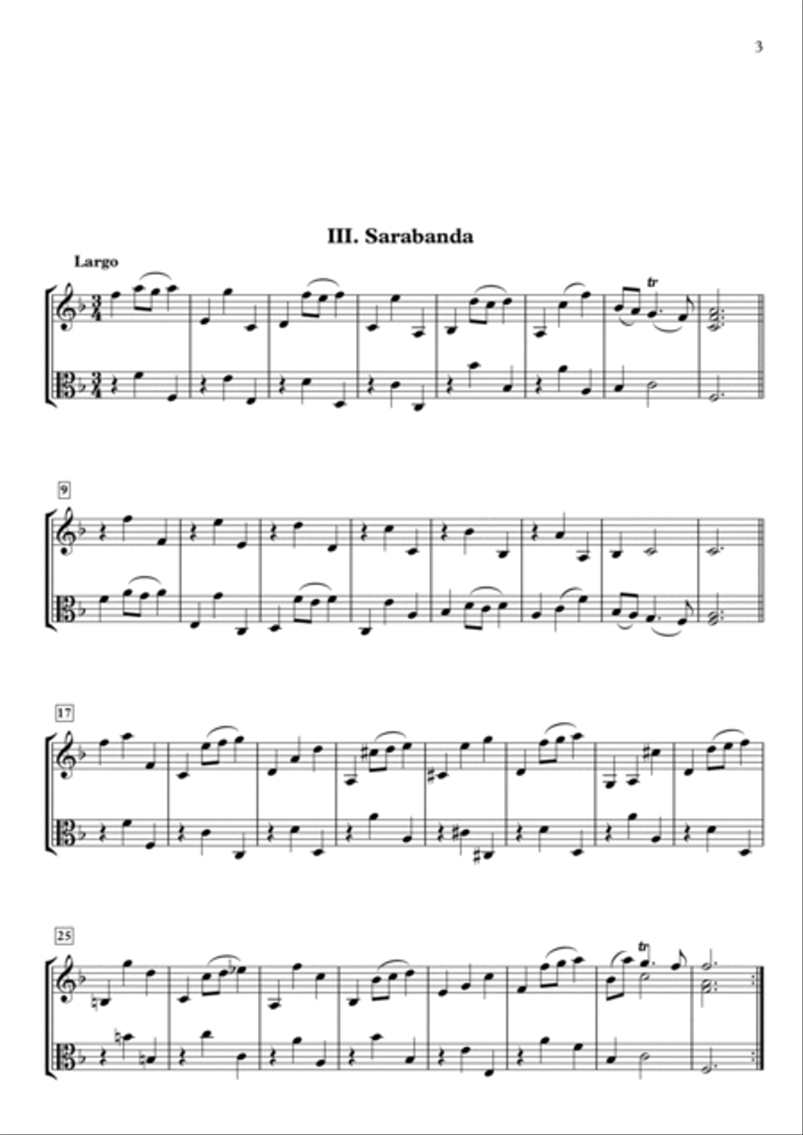 Sonata X, Op.5-10 for Violin & Viola image number null