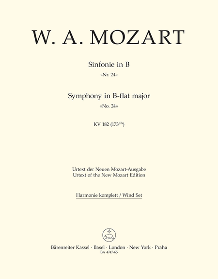 Symphony No. 24 B flat major KV 182 (173dA)