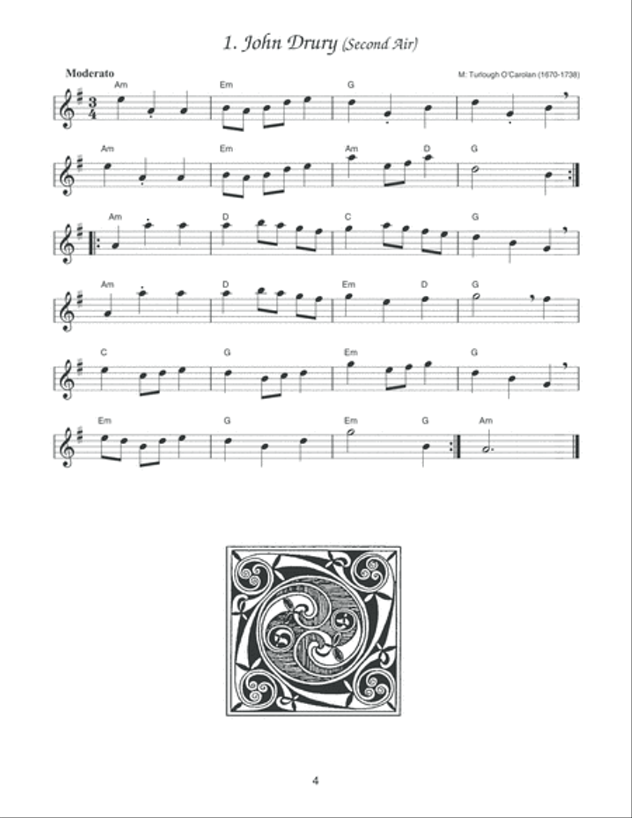 O'Carolan's Tunes for Treble/Alto Recorder