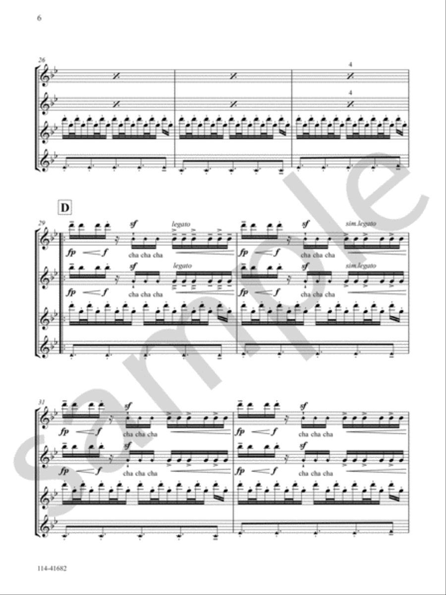 Raga Saat Flute Quartet scores gallery preview page 6