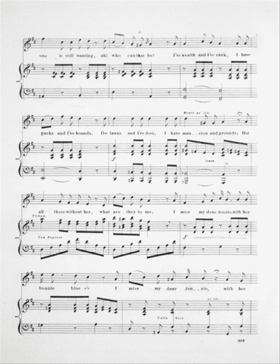 Jennie! With Her Bonnie Blue E'e Voice scores gallery preview page 3