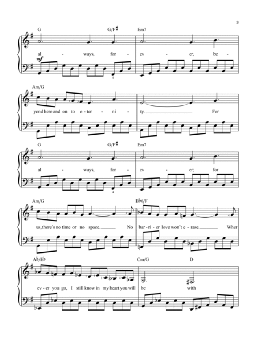 For Always Easy Piano scores gallery preview page 3