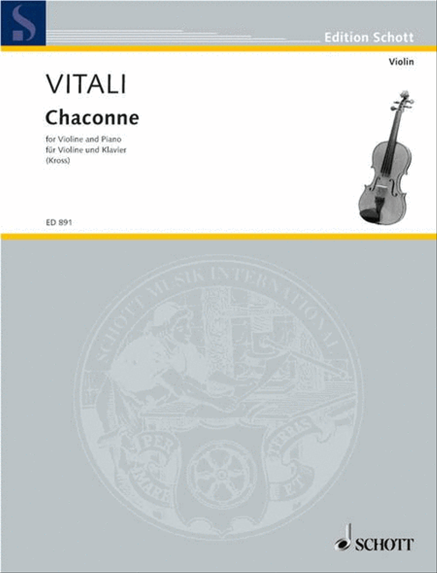 Chaconne Violin Solo scores gallery preview page 1