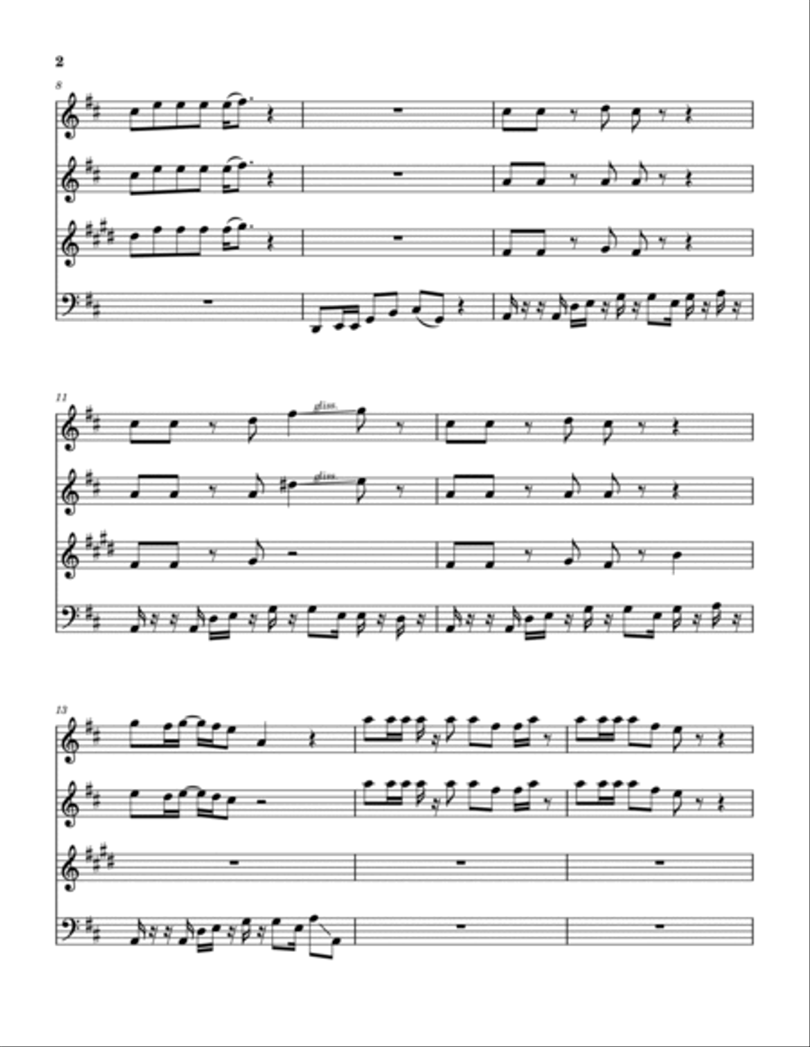 Funk 50 Woodwind Quartet scores gallery preview page 3