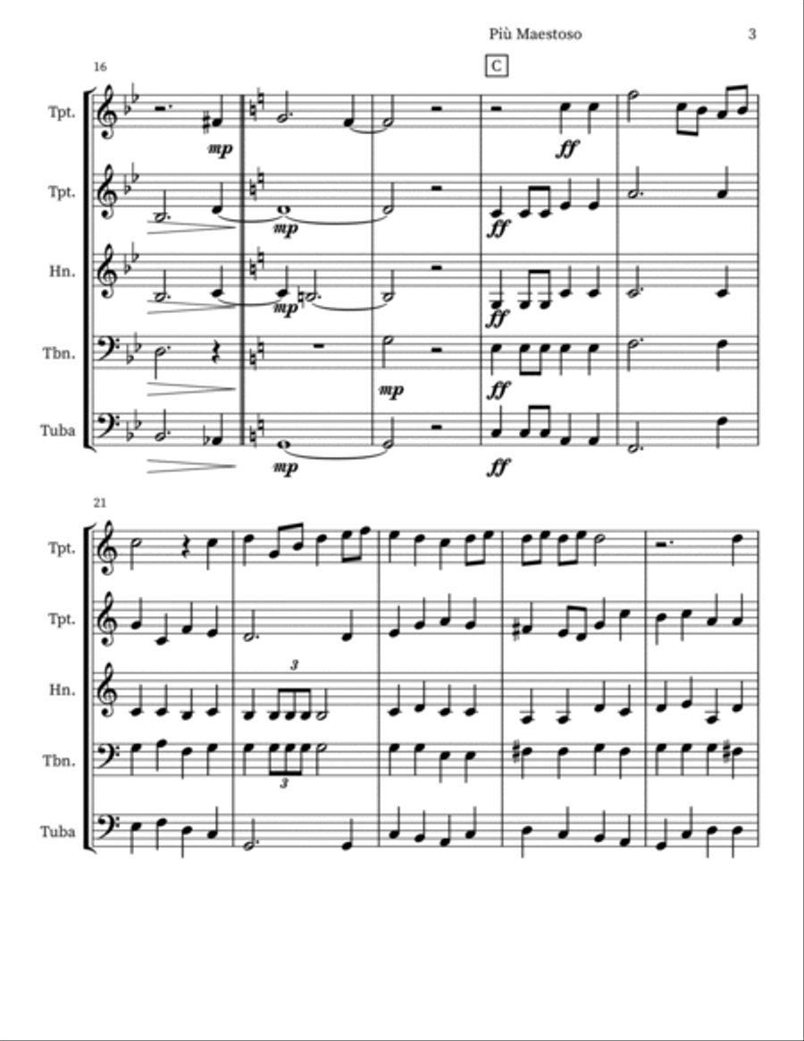 Crown Him with Many Crowns Small Ensemble scores gallery preview page 3