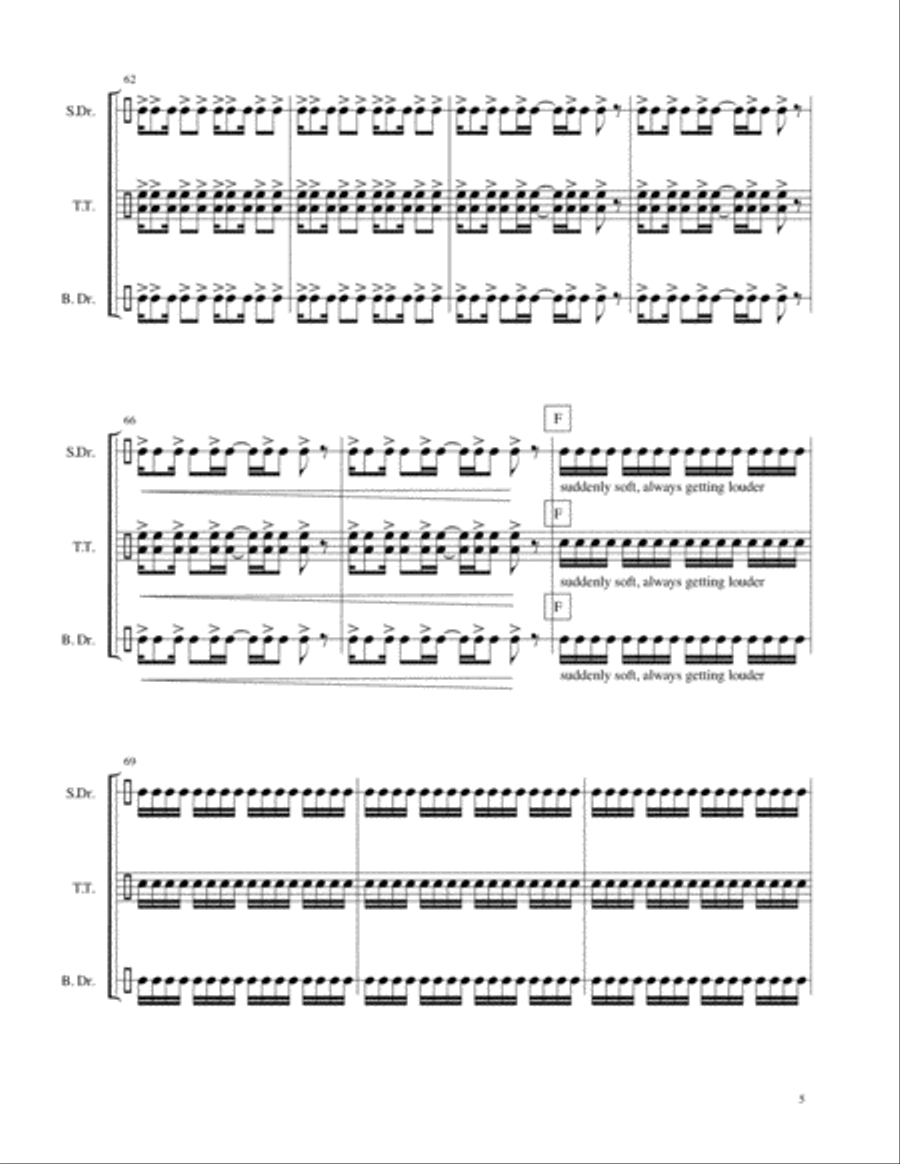 Clowning Suite Percussion Ensemble scores gallery preview page 5