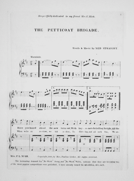 The Petticoat Brigade (Marching Song)