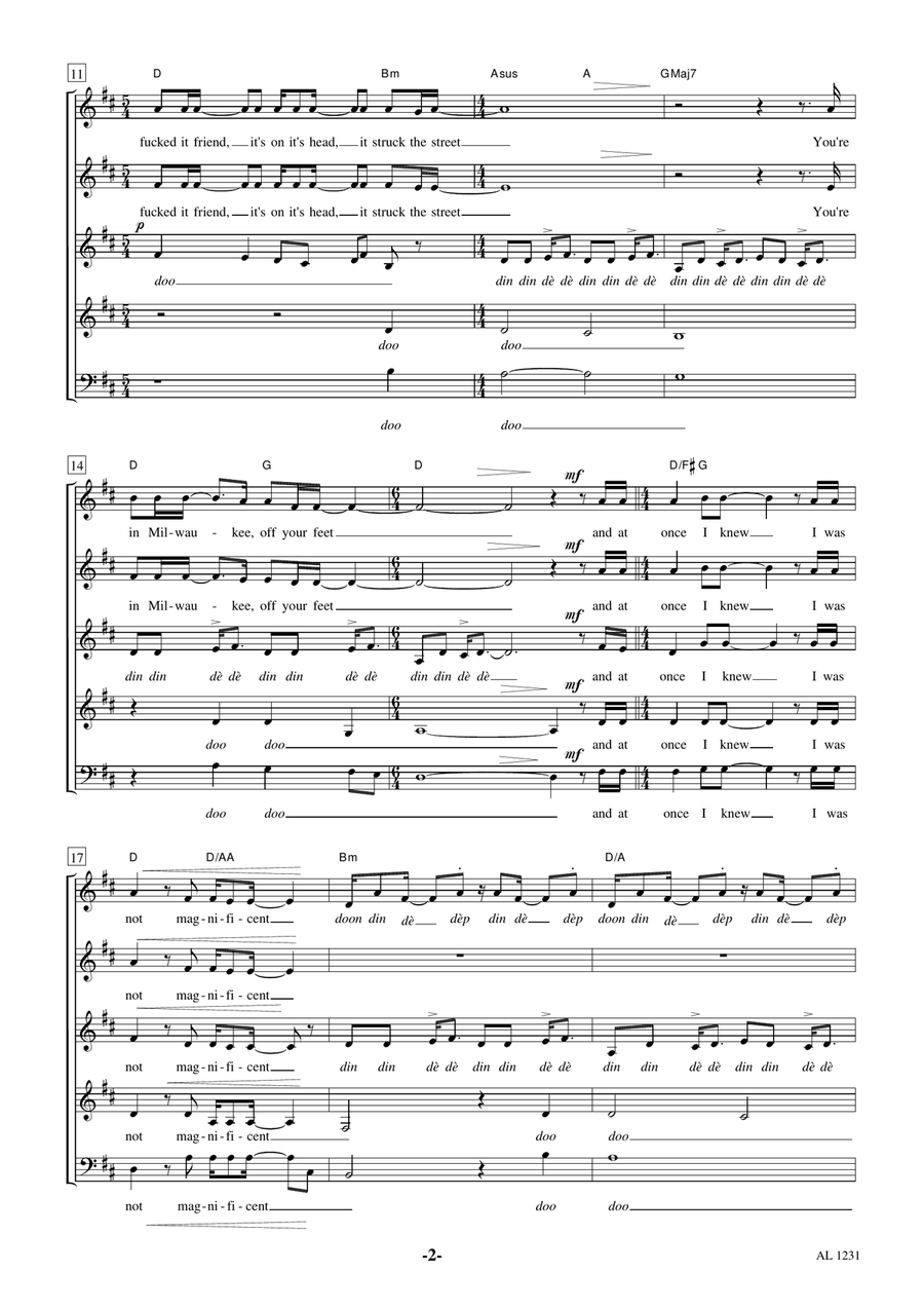 Holocene Holocene Choir scores gallery preview page 2