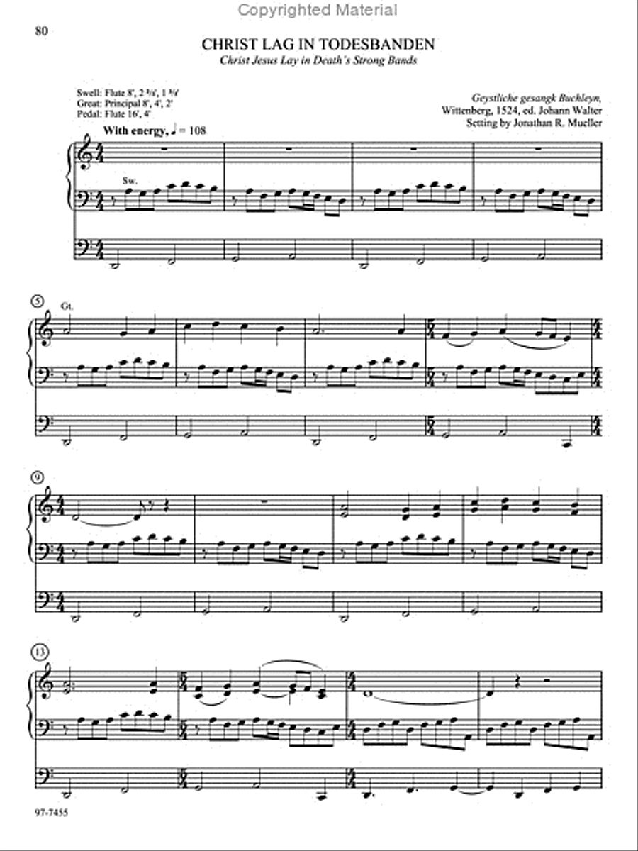 Hymn Prelude Library: Lutheran Service Book, Vol. 2 (BC) Organ scores gallery preview page 12