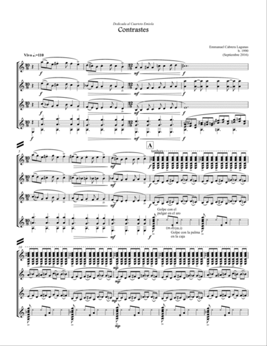 Contrastes Chamber Music scores gallery preview page 4