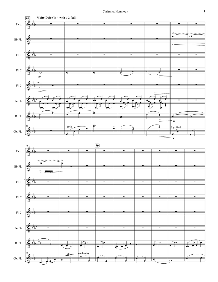Christmas Hymnody Choir scores gallery preview page 5