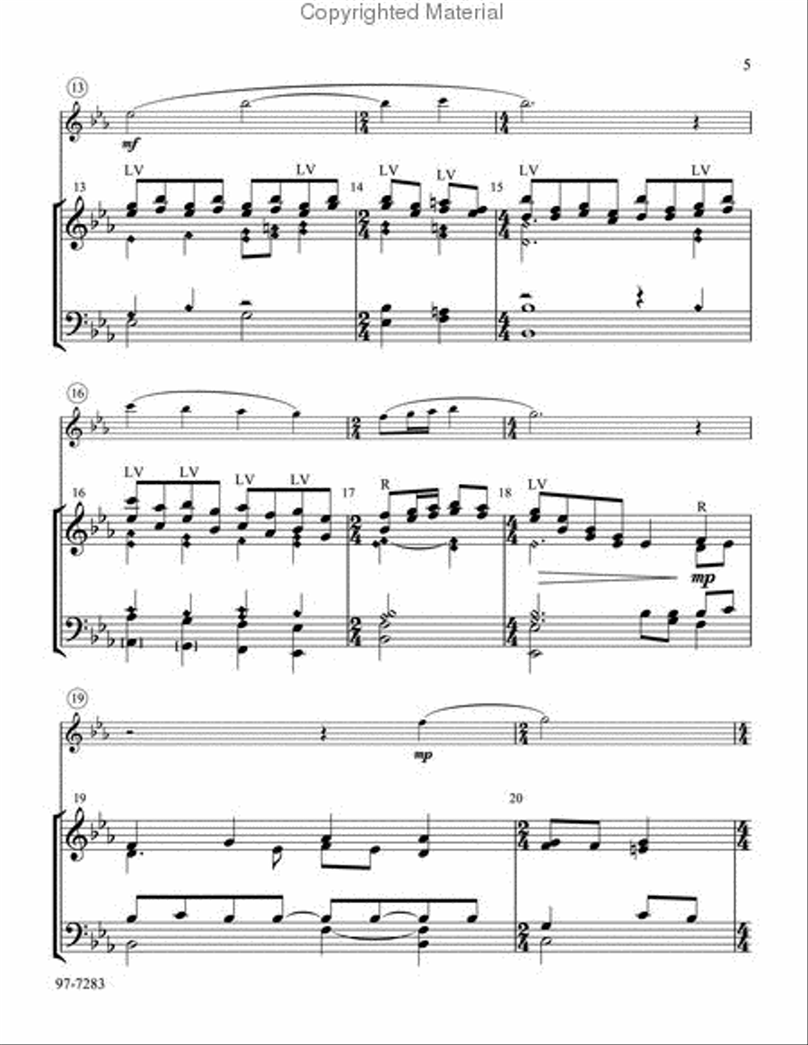 Break Forth, O Beauteous Heavenly Light (Lamb) Handbell Choir scores gallery preview page 3