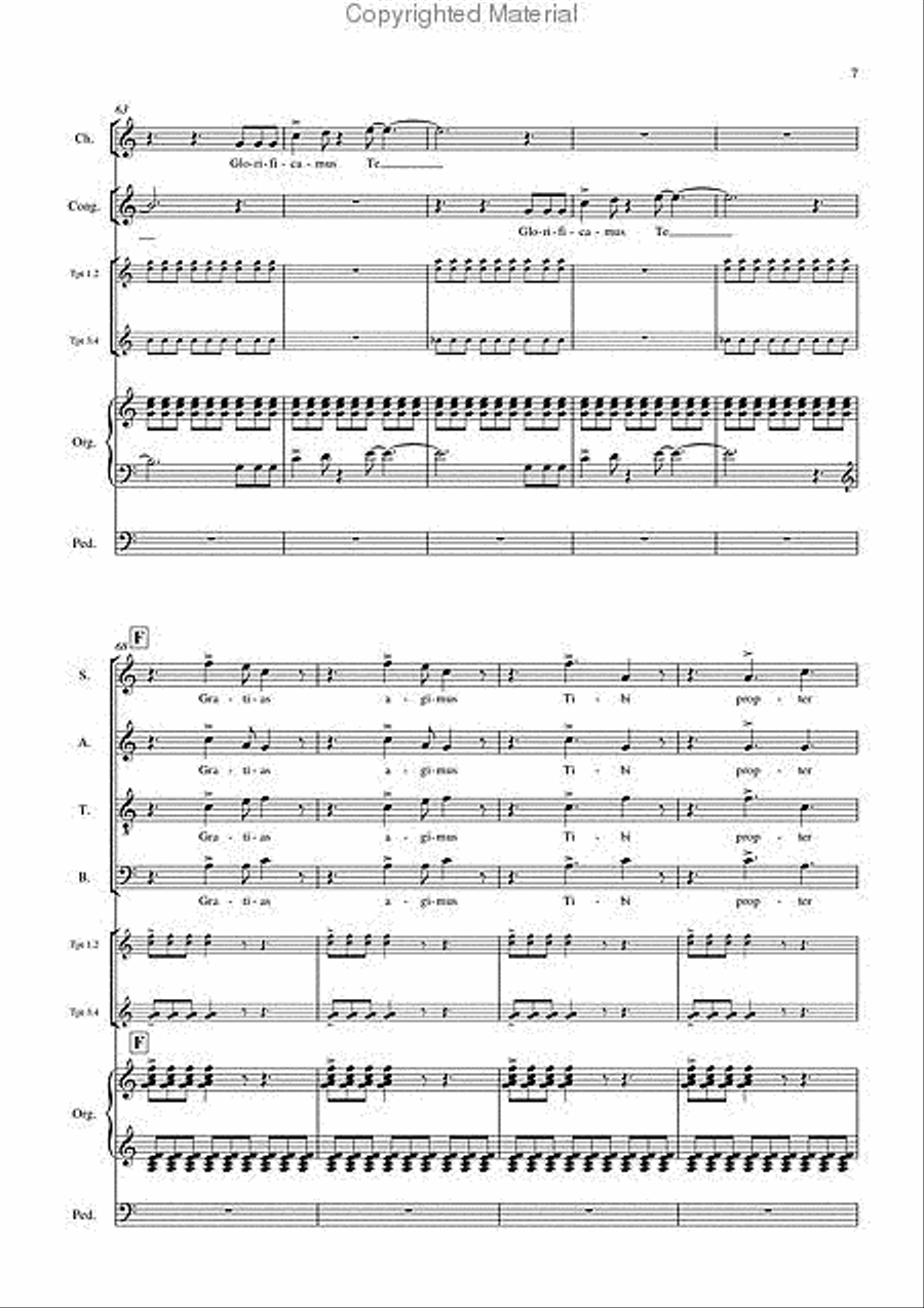Gloria 4-Part scores gallery preview page 8
