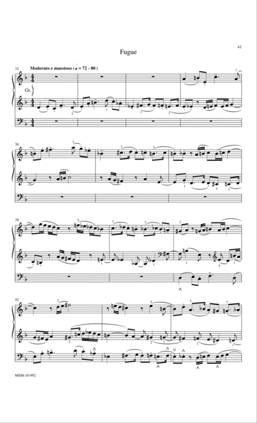 Marilyn Mason Music Library, Volume 3 Organ scores gallery preview page 12
