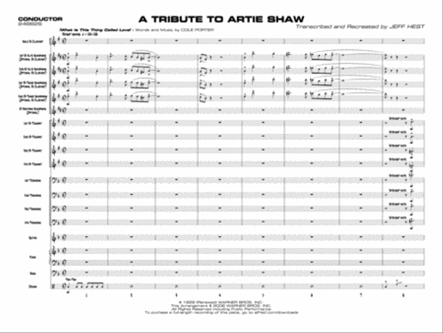 A Tribute to Artie Shaw A Tribute to Artie Shaw Jazz Ensemble scores gallery preview page 2